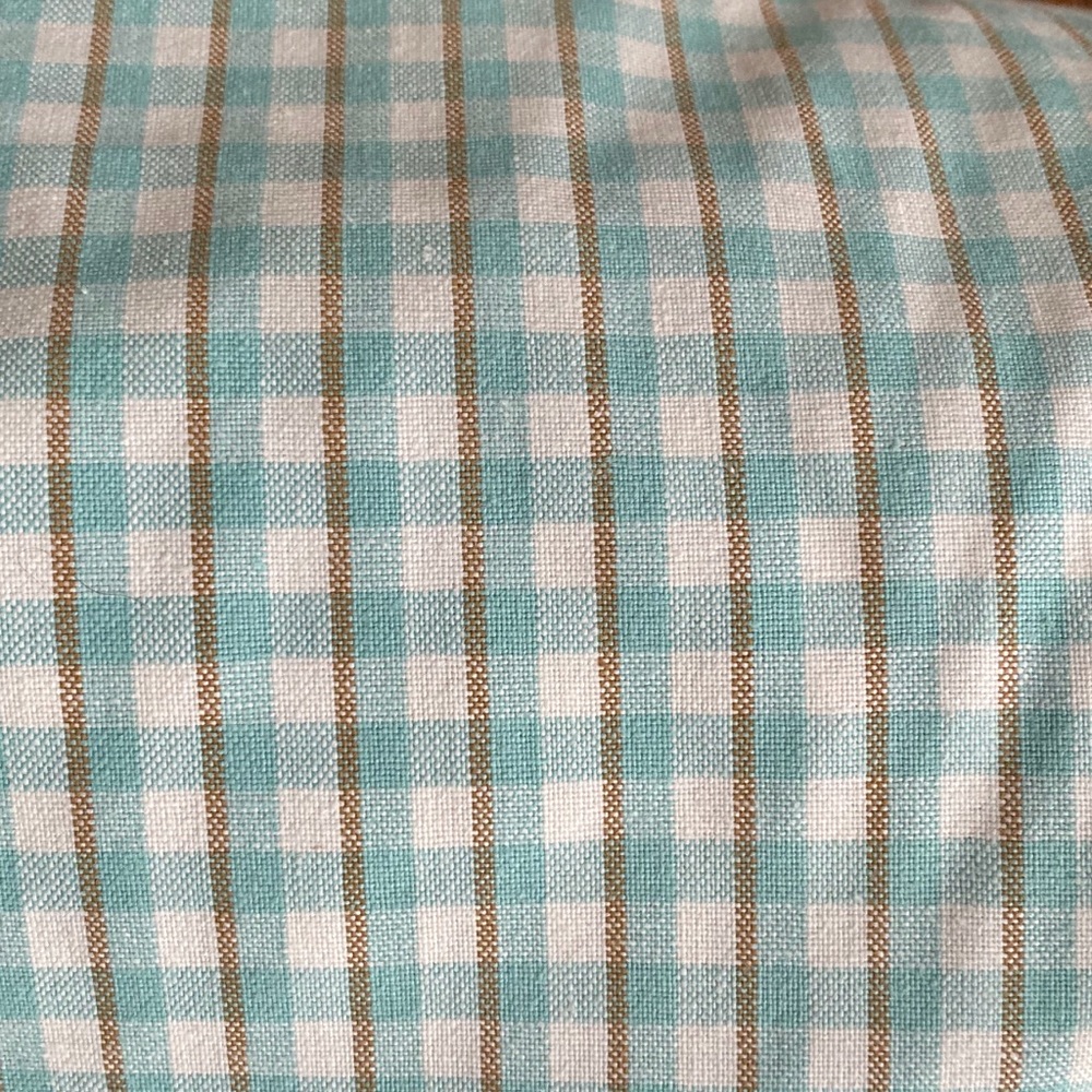 COTTON Cambridge Check Turquoise Fabric